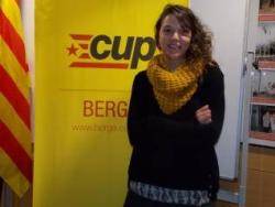 Montse Venturós, cap de llista de la CUP Berga