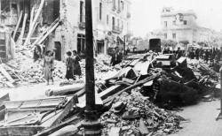 Nombrosos edificis foren destuïts després del bombardeig a Granollers