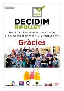 Ara Decidim Ripollet, 4.750 i l'alcaldia