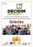 Ara Decidim Ripollet, 4.750 i l'alcaldia