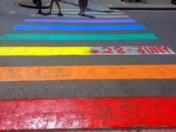 Celebració a Girona de la Diada de l?alliberament LGTBI