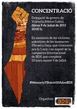 Cartell de la concentració que tindrà lloc demà