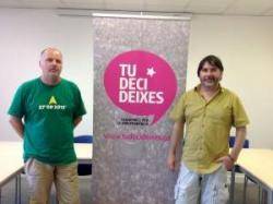 Constituents per la Ruptura: José Luis Maroto i Jordi Carles