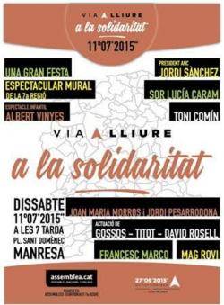 Manresa diu 'Via Lliure' a la Solidaritat en un gran acte