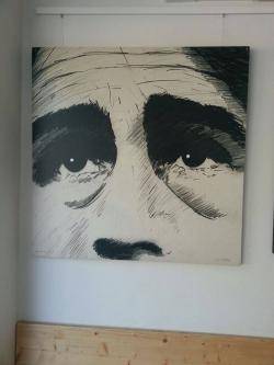 Exposició d'Antoni Miró pels 20 anys de vacances d'Ovidi Montllor a la Garrotxa