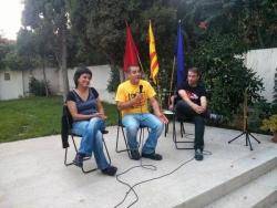 Anna Gabriel, Quim Arrufat i  Pepe Garcia