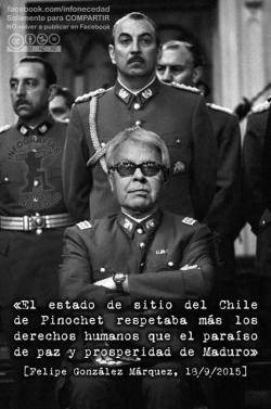 La xarxa recrimnia a Felipe González la banalització dels crims durant la dictadura de Pinochet