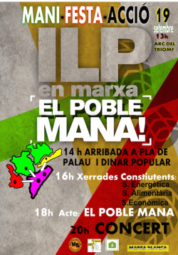 Les ILP catalanes arriben a Barcelona per a dir que "El Poble Mana"