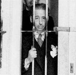 Lluís Companys empresonat després dels Fets del 6 d'Octubre de 1934