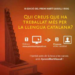 S'obre el premi Martí Gasull i Roig per reconèixer les millors iniciatives pel català