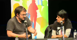 Anna Gabriel ahir en  lacte organitzat per lANC de Gràcia.