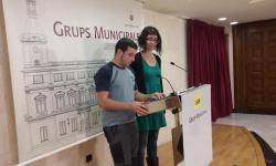 Els regidors Edgar Fernández i Marta Llorens