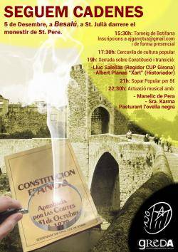 Actes a Besalú en contra de la Constitució Espanyola