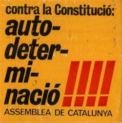 L'autodeterminació, un dels quatre objectius de l'Assemblea de Catalunya
