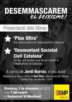 Presentació a Manlleu dels dos darrers llibres de Jordi Borràs