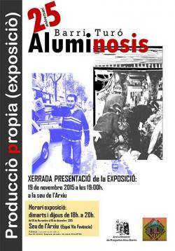 Exposició per commemorar el  25 anys d'aluminosi al Turó de la Peira de Barcelona
