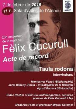 Una taula rodona recordarà Fèlix Cucurull i Tey