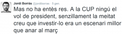 La piulada del fotoperiodista Jordi Borràs ha arribat gairebé al miler de retuits