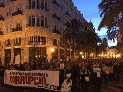 Clam popular a València contra la corrupció
