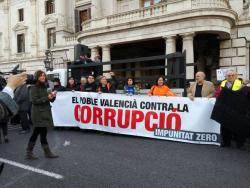 Clam popular a València contra la corrupció