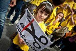 Manifestació contra les retallades en educació. Foto: Crític / Jordi Borràs