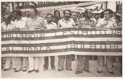 Imatge de la vaga de les fàbriques del calçat a l'Alacantí (1975)