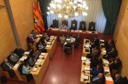 Sala de plens de l'Ajuntament de Badalona