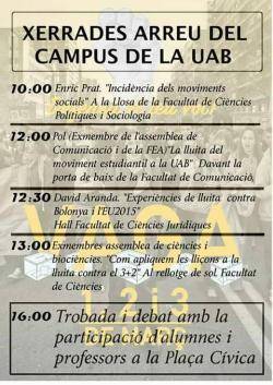 100% de les classes aturades a gairebé totes les facultats de la UAB la 1a jornada de vaga