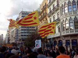 Un aspecte de la manifestació del 23-04-2016