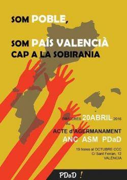 Presentació a València de l?Acord d?Agermanament entre ANC, ASM i PDaD