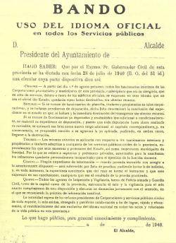 1939 El comandant militar de Granollers obliga a espanyolitzar els rètols escrits en català