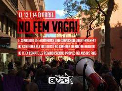 El SEPC no secunda la vaga pel 13 i 14 d'abril del "Sindicato de Estudiantes"