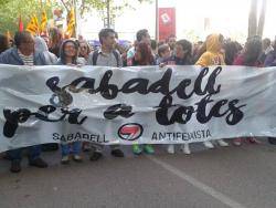 Clam antifeixista a Sabadell