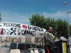 David Fernàndez: "Fou la gent qui va tombar el feixisme i serà la gent qui tombarà el monument"