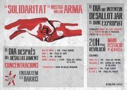 Concentracions a diversos barris de Barcelona contra el desallotjament del Banc Expropiat