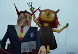 Sobre la Plantada del Dimoni reivindicatiu en el marc de les Festes de Maig de Badalona: Dimoni que satiritza García Albiol