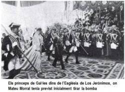 Els prínceps de Gal·les a l'església de los Jerónimos