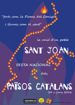 Confederació d'entitats sobiranistes dels Països Catalans. Flama del Canigo 2016