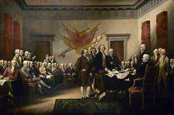 La signatura de la Declaració d'Independència (quadre de John Trumbull)