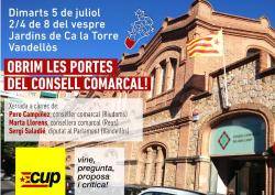 La CUP al Baix Camp inicia uan roda comarcal d'assemblees obertes