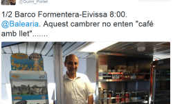 Quimi Portet explica a les xarxes socials que un cambrer no vol atendre'l en català
