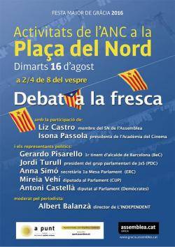 Representants de cinc forces sobiranistes debatran a la vila de Gràcia sobre el Proce?s Constituent