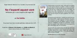 Es presenta a Girona el llibre "No t'espanti aquest vent" de Lluc Salellas