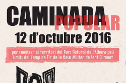 Caminada i arrossada popular a Sant Climent Sescebes per aturar les pràctiques militars