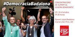 La Intersindical-CSC crida a donar suport al Govern de Badalona