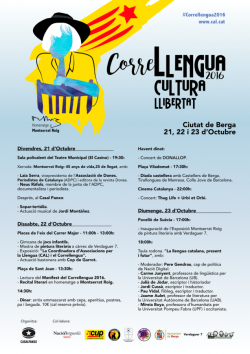 Correllengua 2016 a Berga