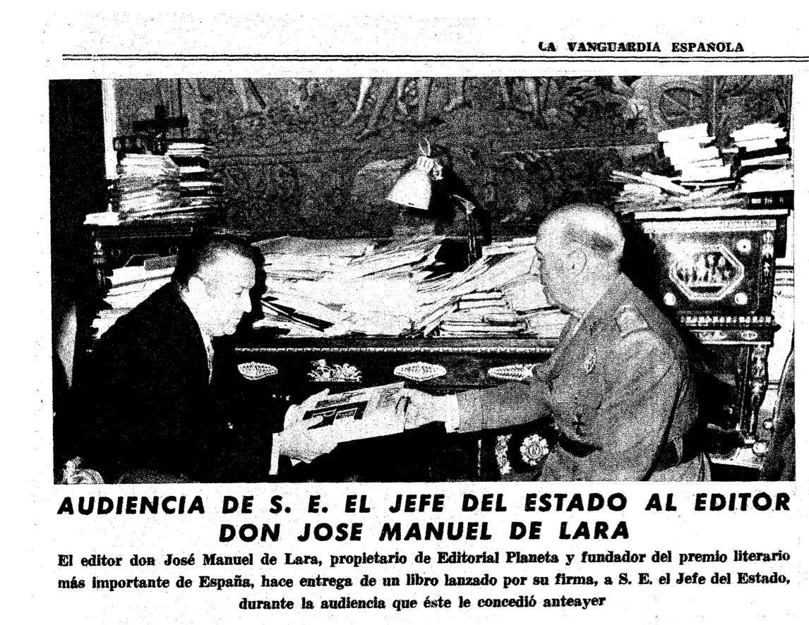 José Manuel Lara reunit amb Franco: ara tornen a trobar-se junts...