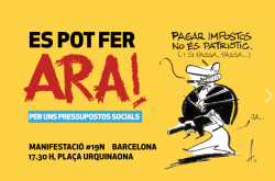 Organitzacions sindicals i entitats socials de Catalunya convoquen una mobilització  per demanar uns pressupostos socials