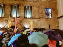 A la Paeria de Lleida, malgrat la pluja (4.11.16)