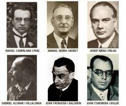 Els fundadors de la Unió Socialista de Catalunya (USC) el 1923